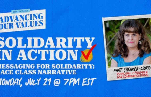 Advancing Our Values — Solidarity in Action Training Series