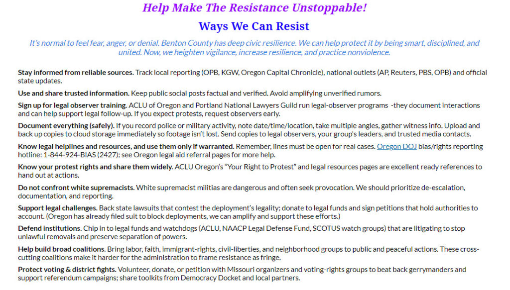 Make Resistance Unstoppable