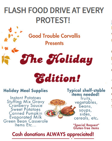 Flash Food Drive at Every Protest