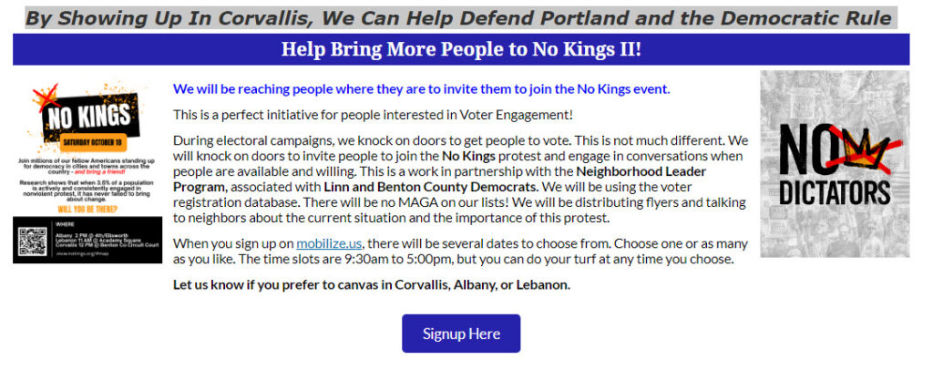 Help Bring More People to No Kings II !