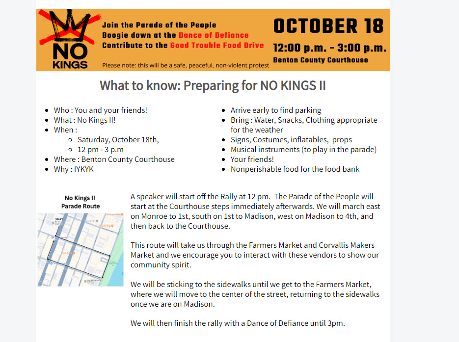 What to Know Oct 18 Preparations