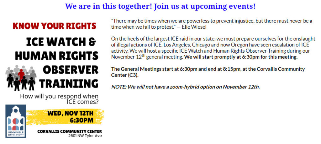 ICE WATCH & Human Rights Observer Training