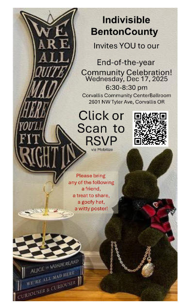 Indivisible BC Community Celebration Dec 17th