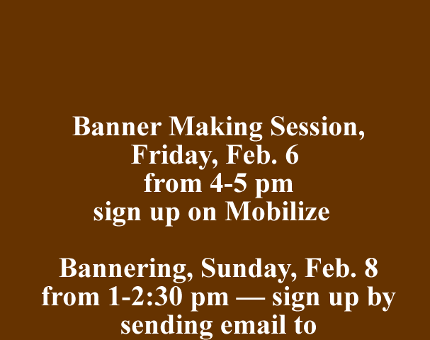 Banner Making Session