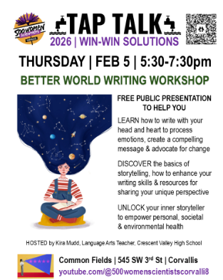 TAP TALK: BETTER WORLD WRITING WORKSHOP